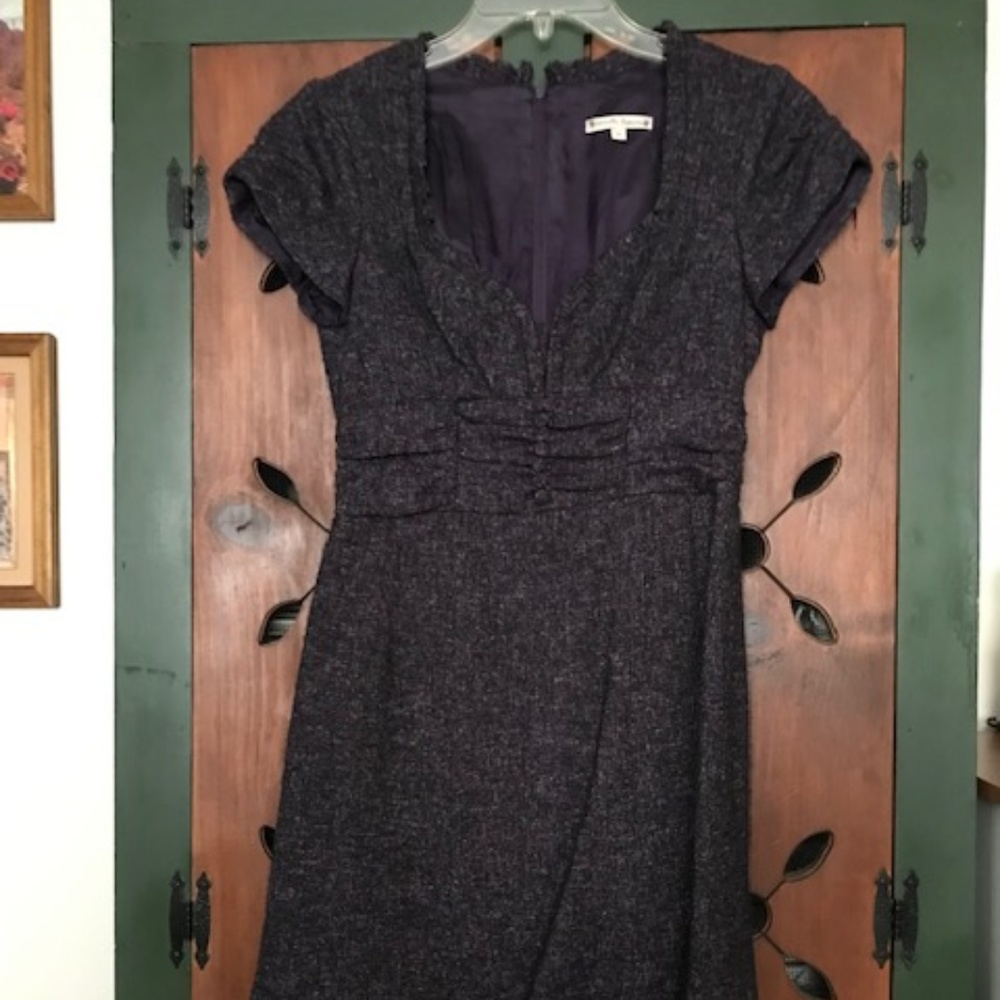 SOLD Nanette Lepore Purple Tweed Dress